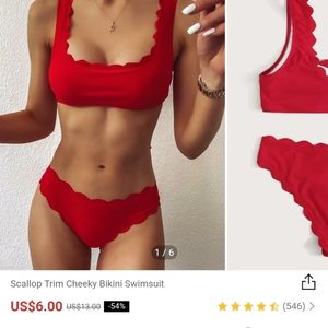 Red Shein swimsuit (L)